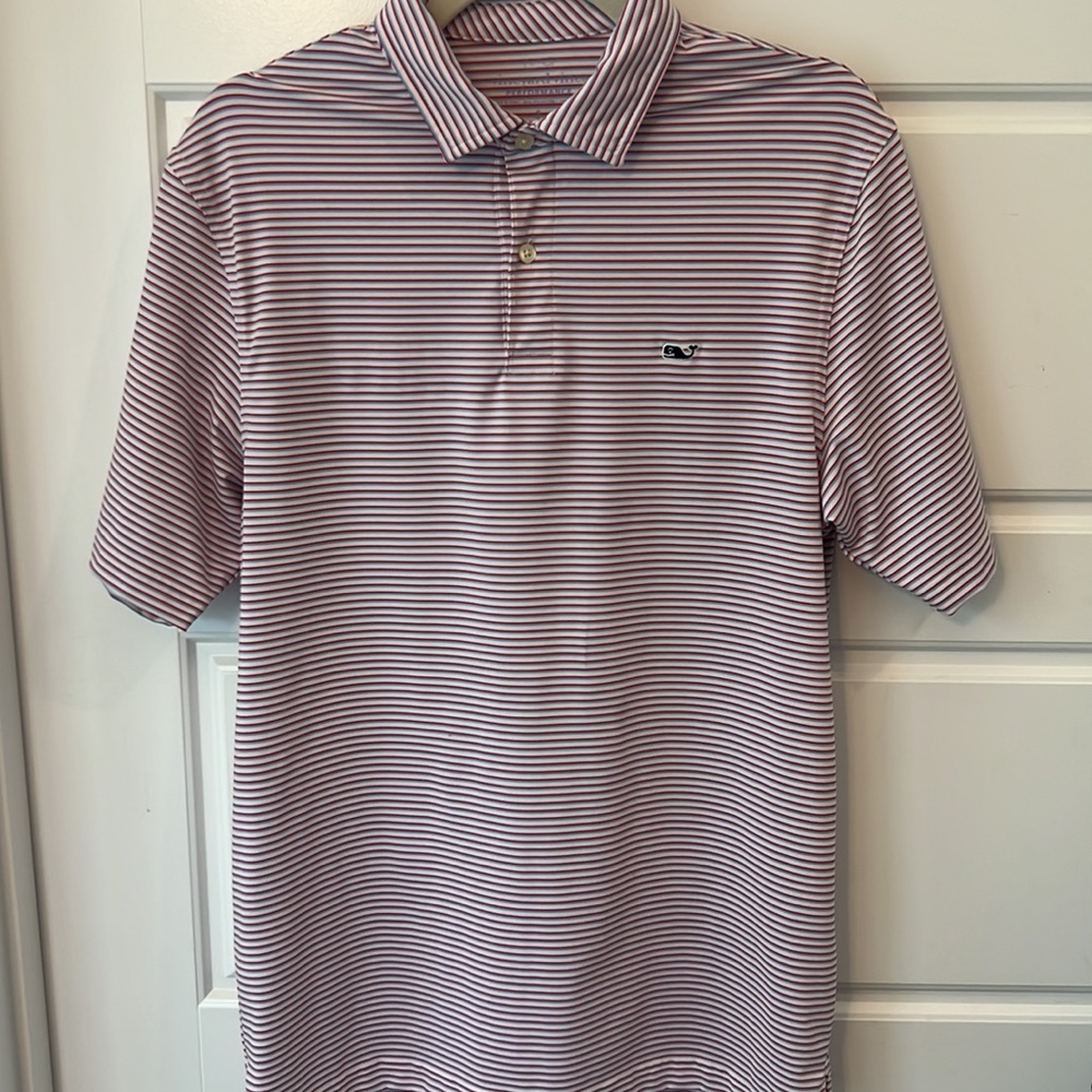 Vineyard Vines Performance Polo, Shirt Sleeves, Size Small